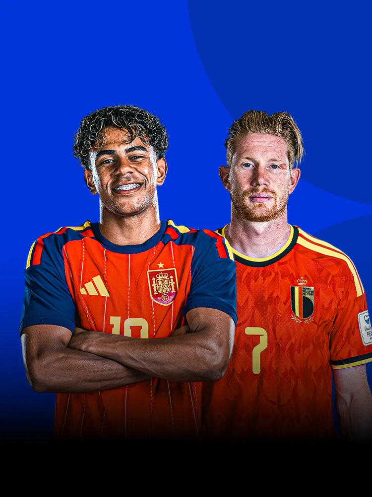 The Spanish national football team faces Belgium in a key duel