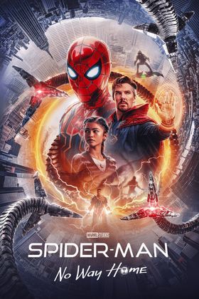 Official movie poster for Spider-Man: No Way Home.